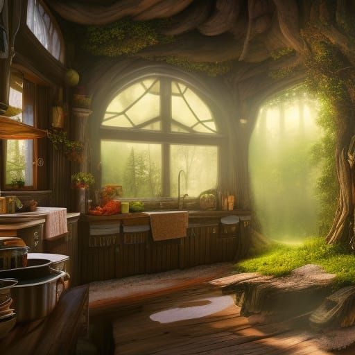 Forest cottage - AI Generated Artwork - NightCafe Creator