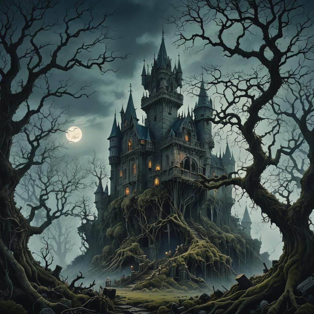 Medieval castle  by @Sishab