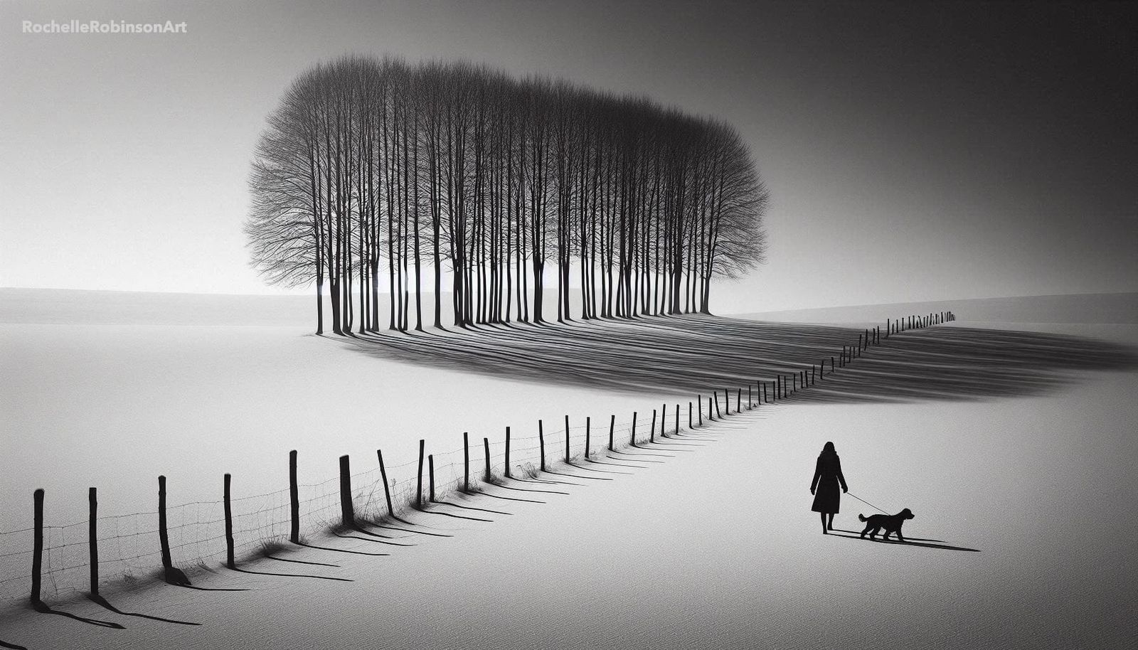 A Woman And Her Dog I