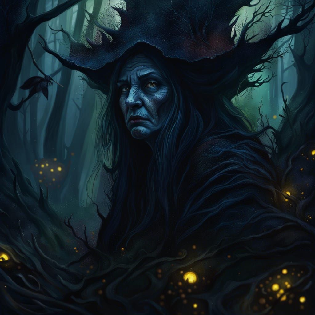 the dark witch - AI Generated Artwork - NightCafe Creator