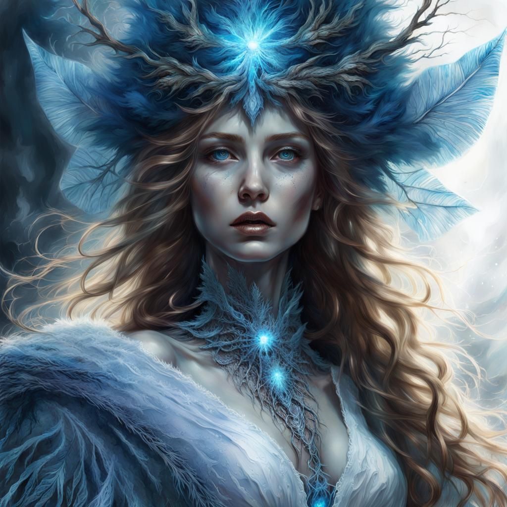 The Blue Lady - AI Generated Artwork - NightCafe Creator