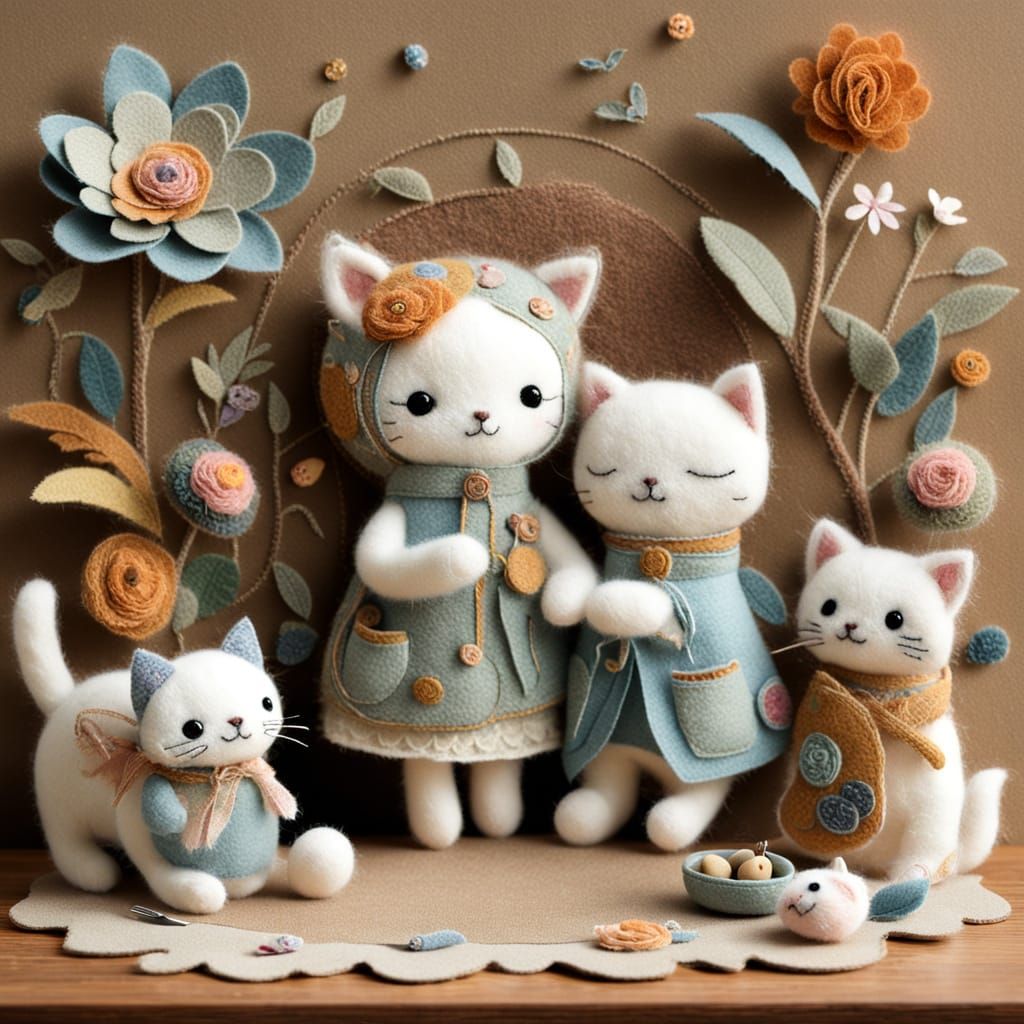 Cute felt puppy  by @undefined