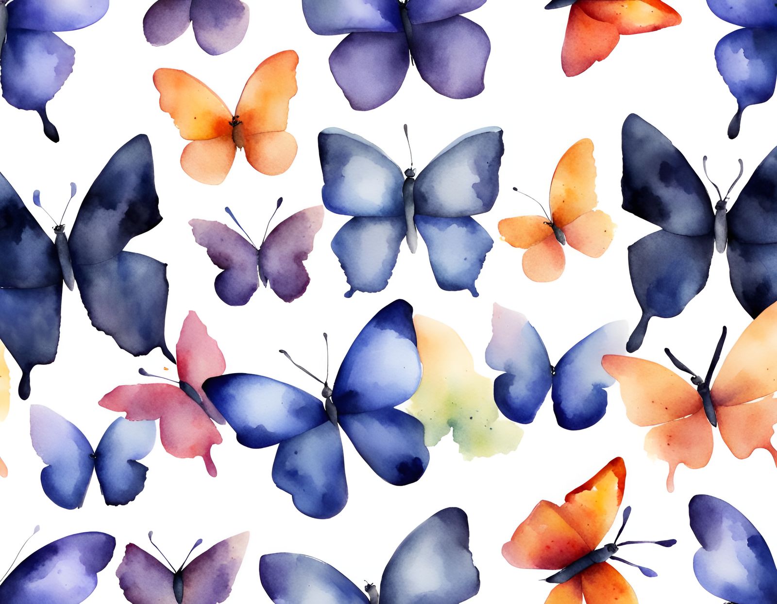 Butterflies Watercolor