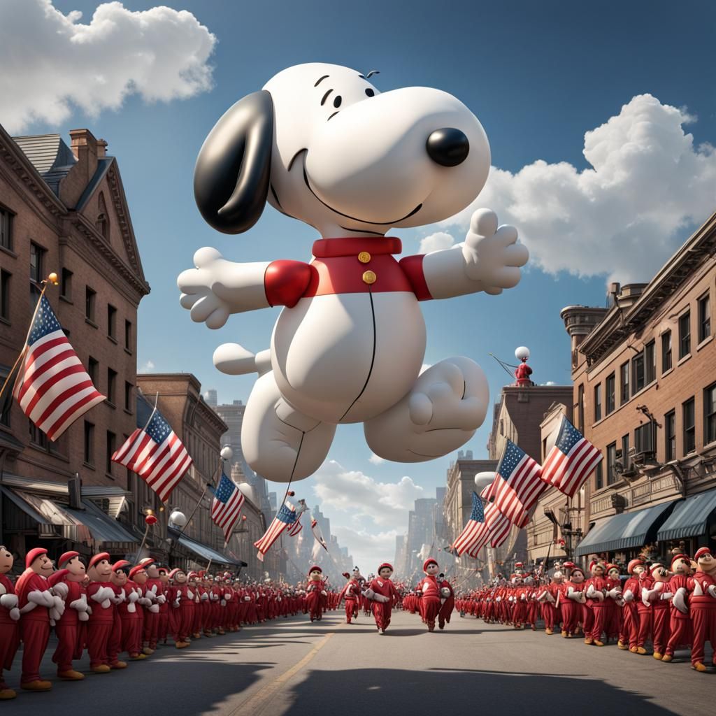 Snoopy parade balloon  by @Le Parfait