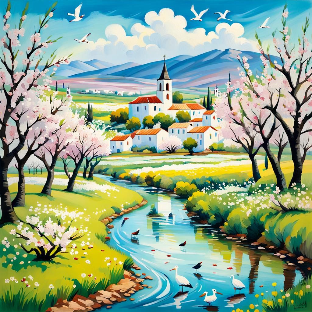 Primavera no sul da Europa