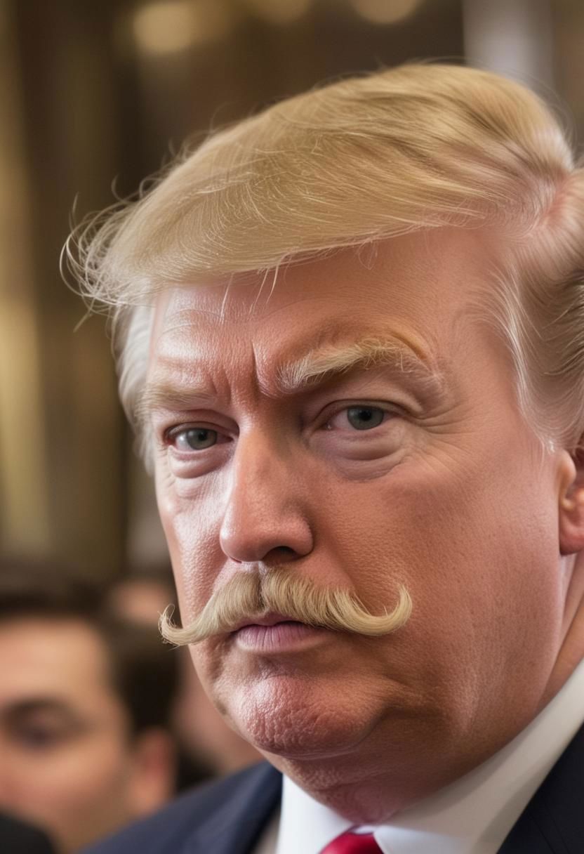 I mustache why he doesn’t grow it out