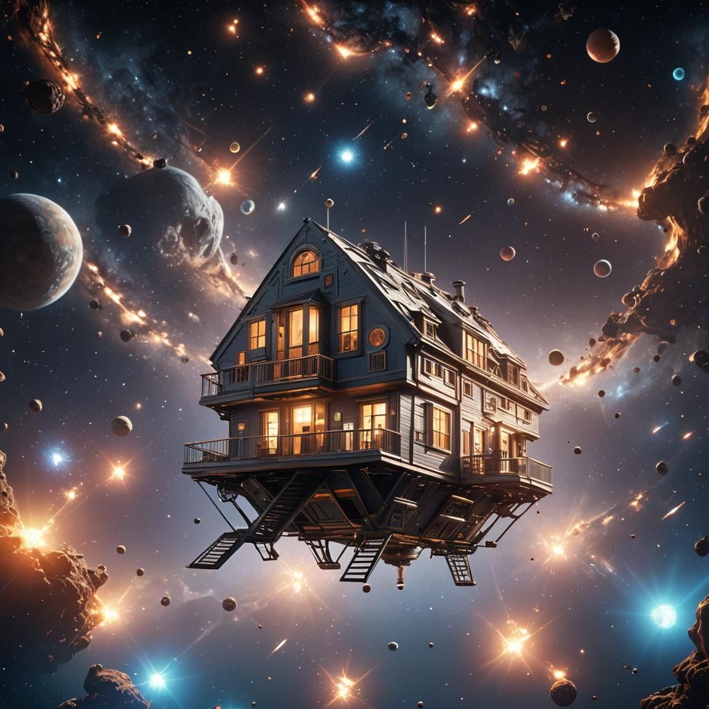 Dollhouse in the space