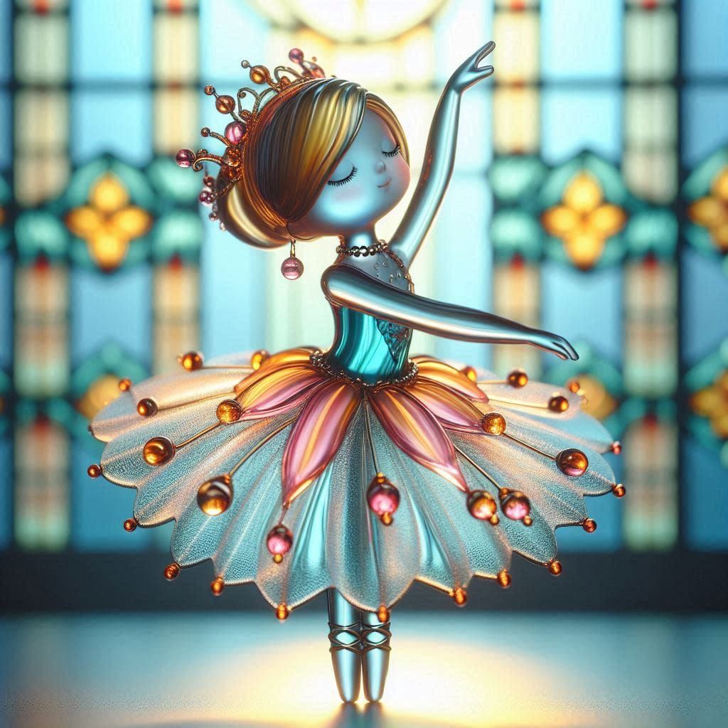 Enameled Glass Figurine