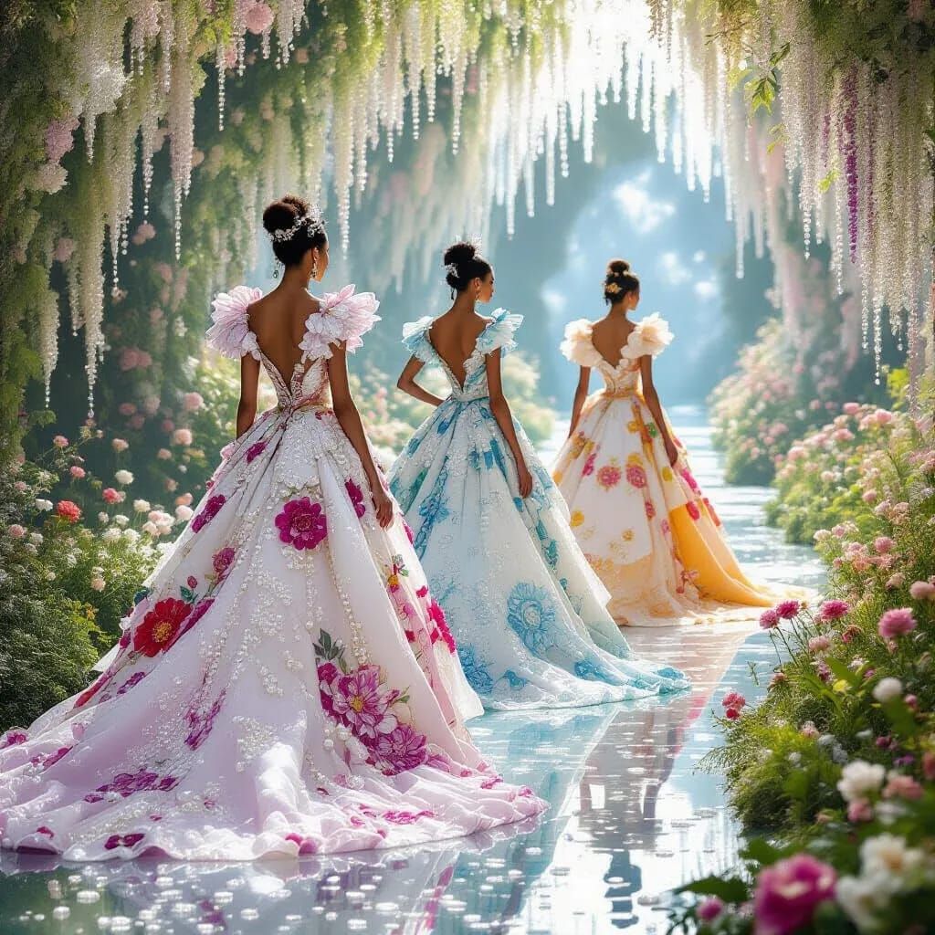 Flowers and Spanish Moss