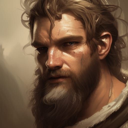 rugged handsome viking - AI Generated Artwork - NightCafe Creator