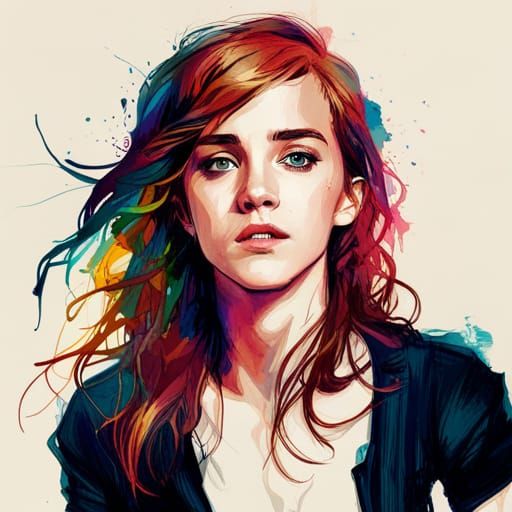 Emma Watson - AI Generated Artwork - NightCafe Creator
