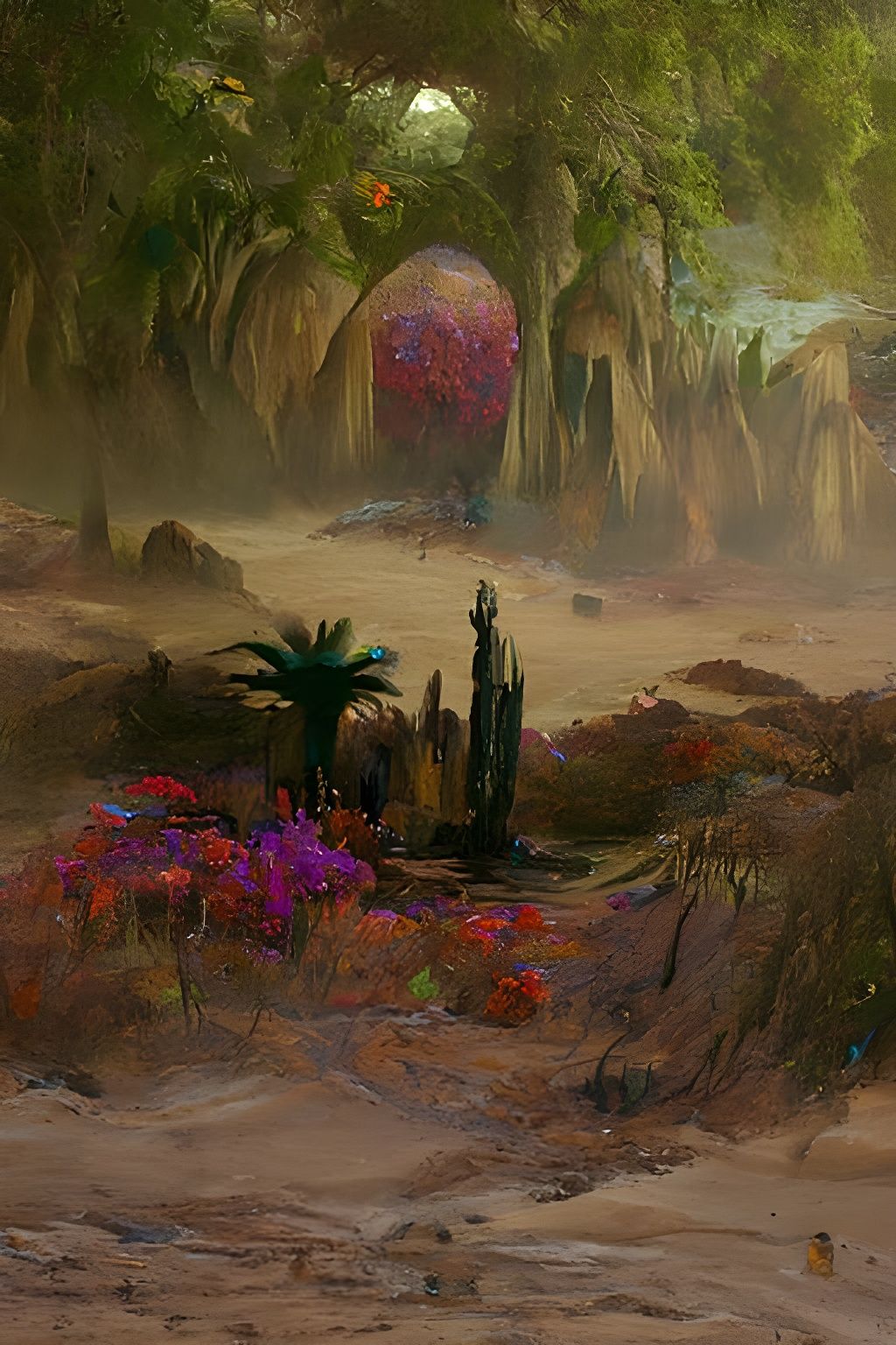 Garden in a desert oasis