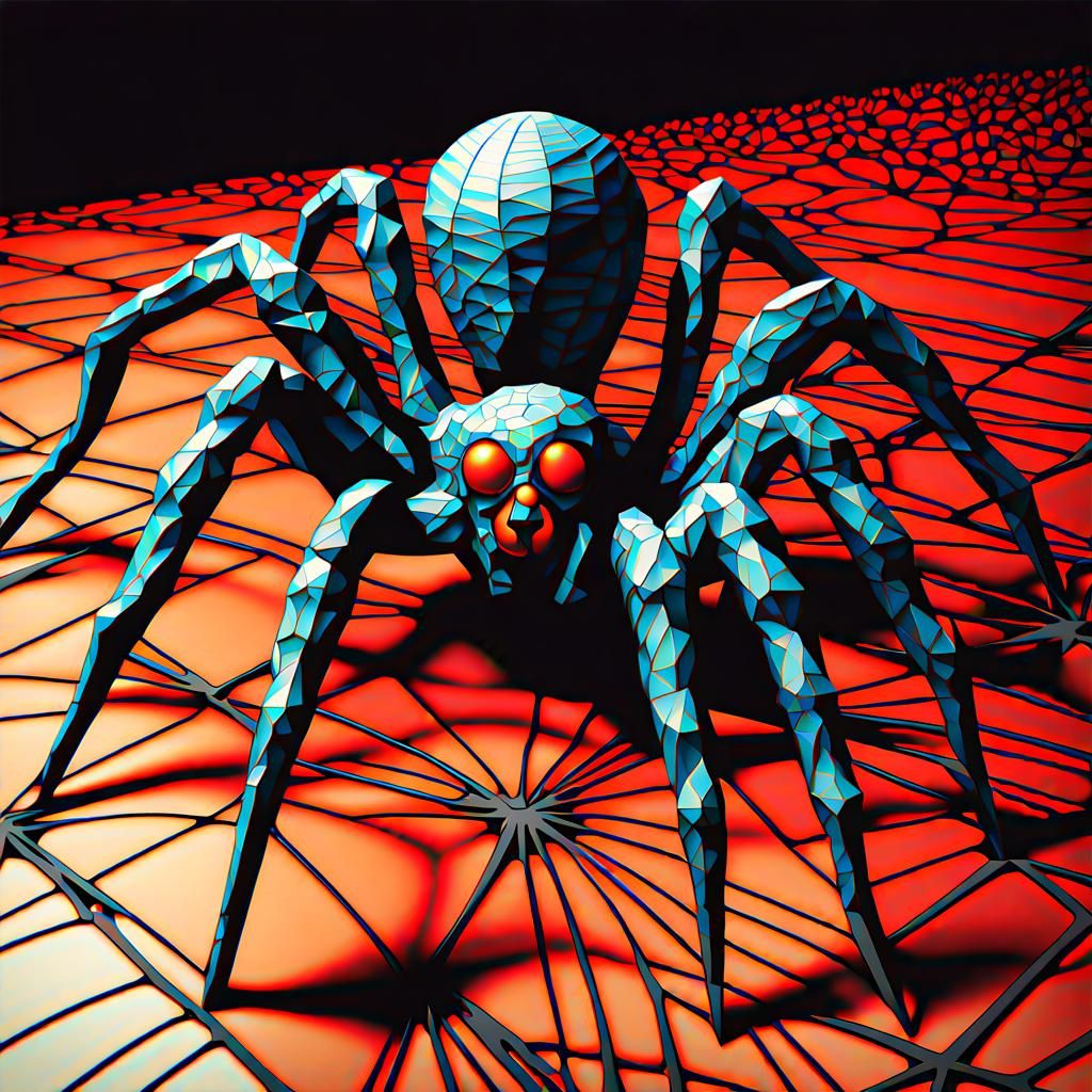 Spider. Bernie Wrightson contrasting colors hypermodernism i...