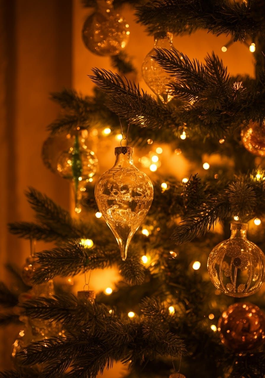Enchanted Christmas Tree in Whimsical Style