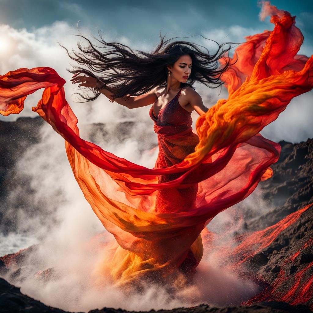 Dancing lava