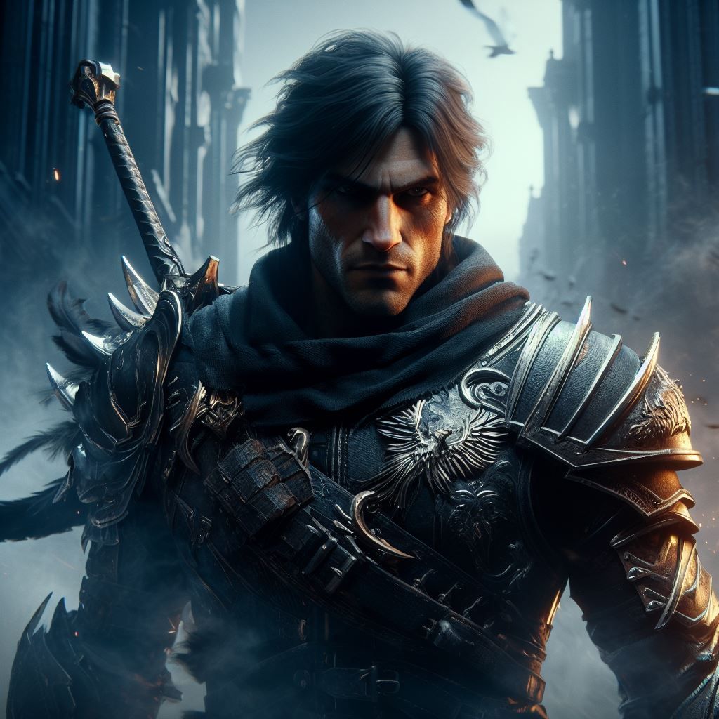 A protagonist of a dark fantasy world