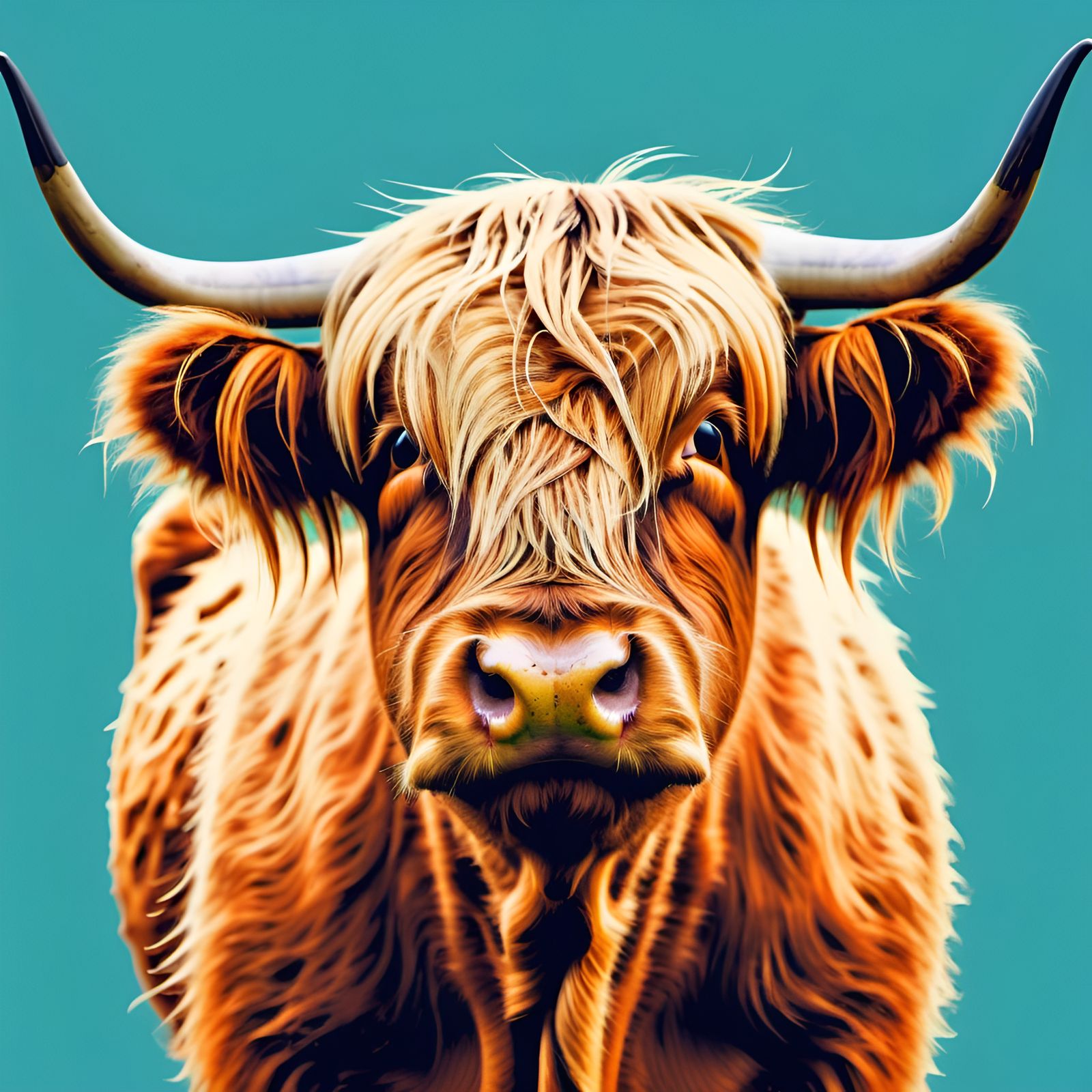 Highland Cow - AI Generated Artwork - NightCafe Creator