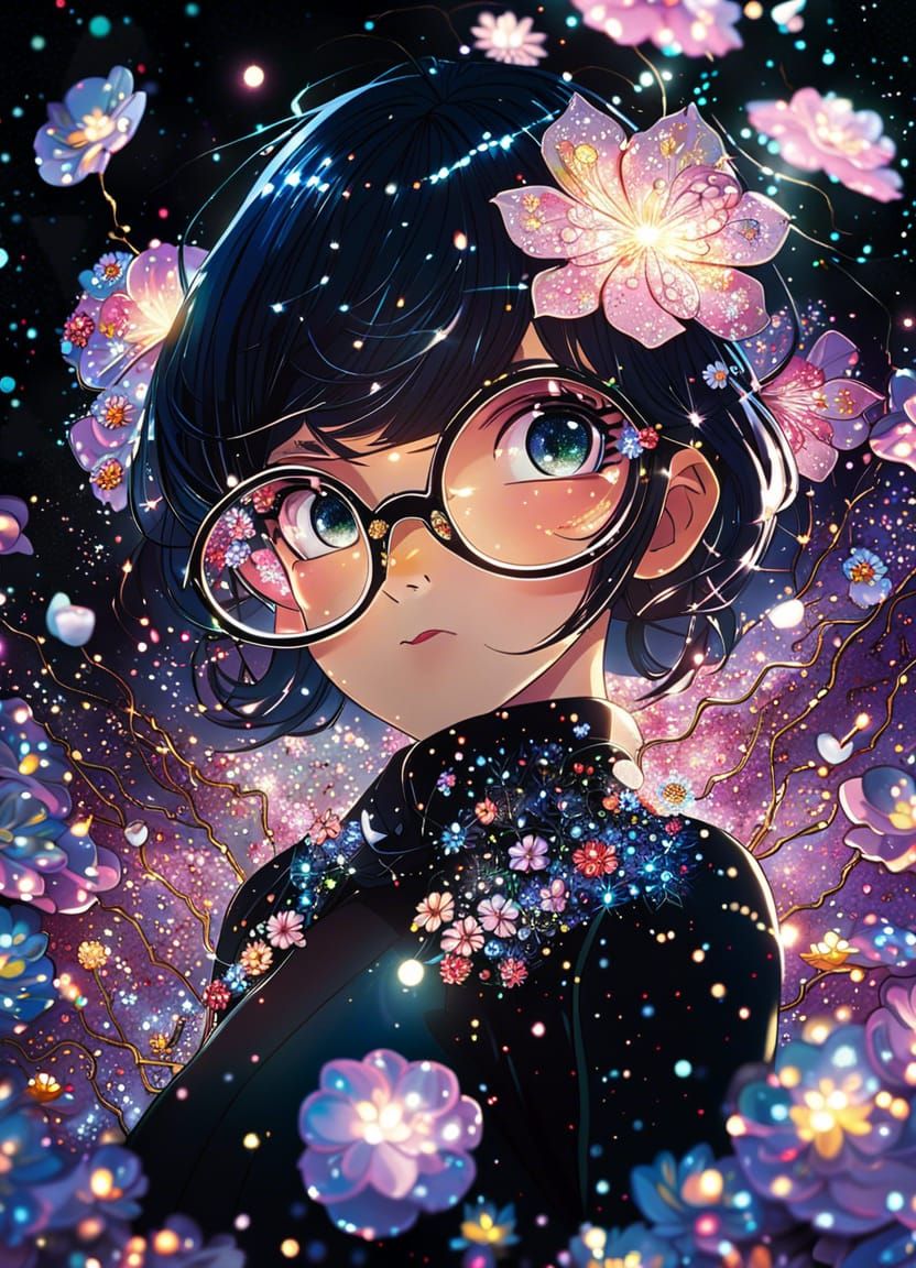 Glasses Glitter Girl 2