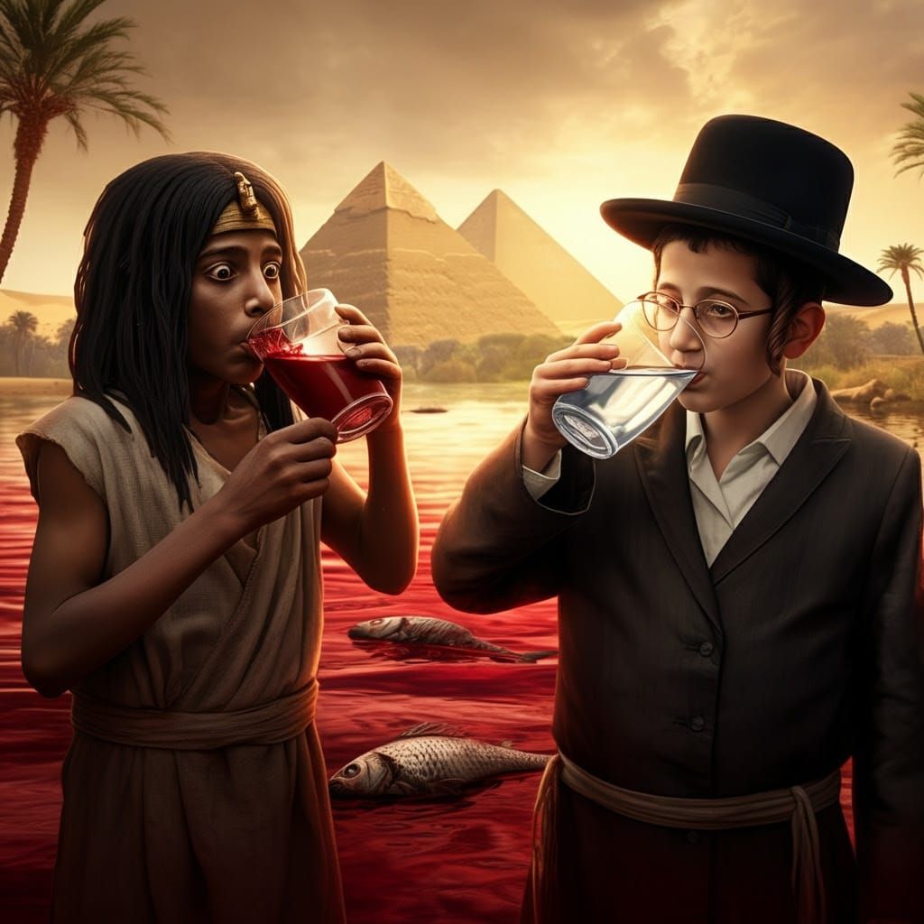 Ancient Egypt's Plague of Blood in Hyper-Realistic Cinema
