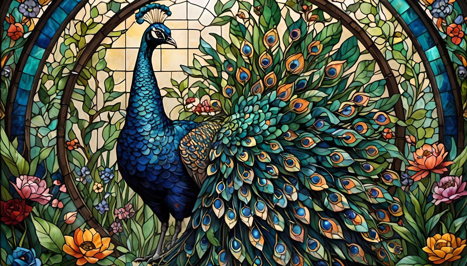 Peacock in the Indian garden  by @Francis H