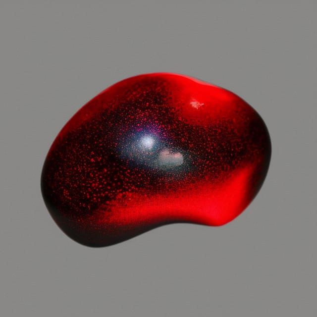 Droplet of Red Crystal