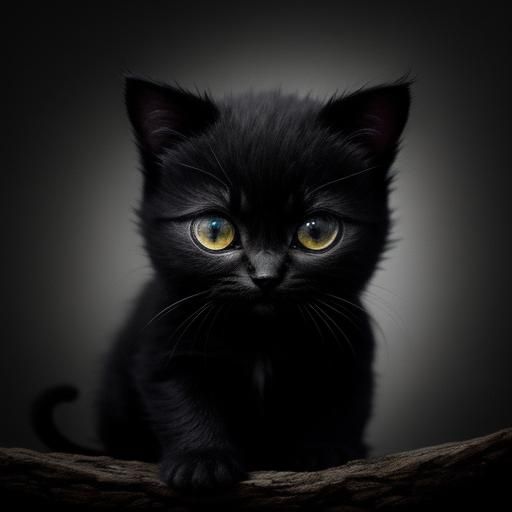 Black Kitty  by @undefined