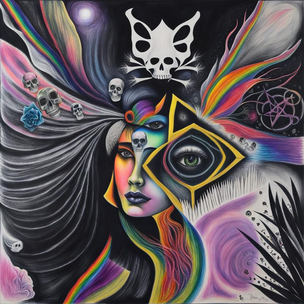 a surreal digital art piece depicting keys floating in a dreamlike landscape reminiscent of a Salvador Dali painting