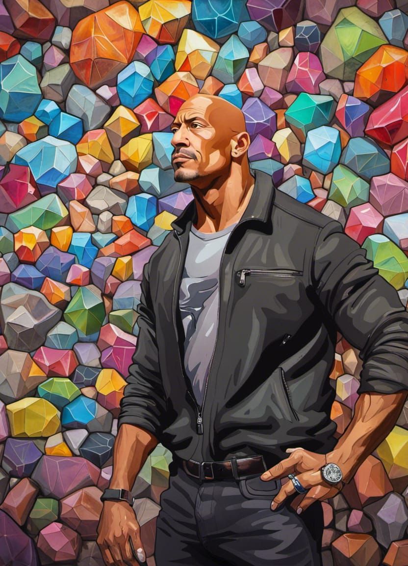 Actor The Rock among his breathtaking collection of geodesic...