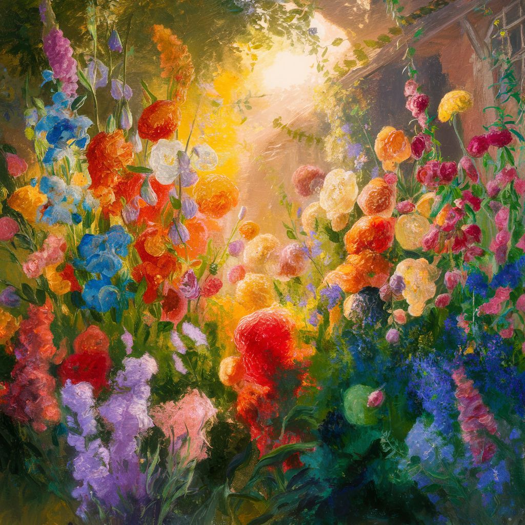 A painting of beautiful flowers v4 - AI Generated Artwork - NightCafe ...