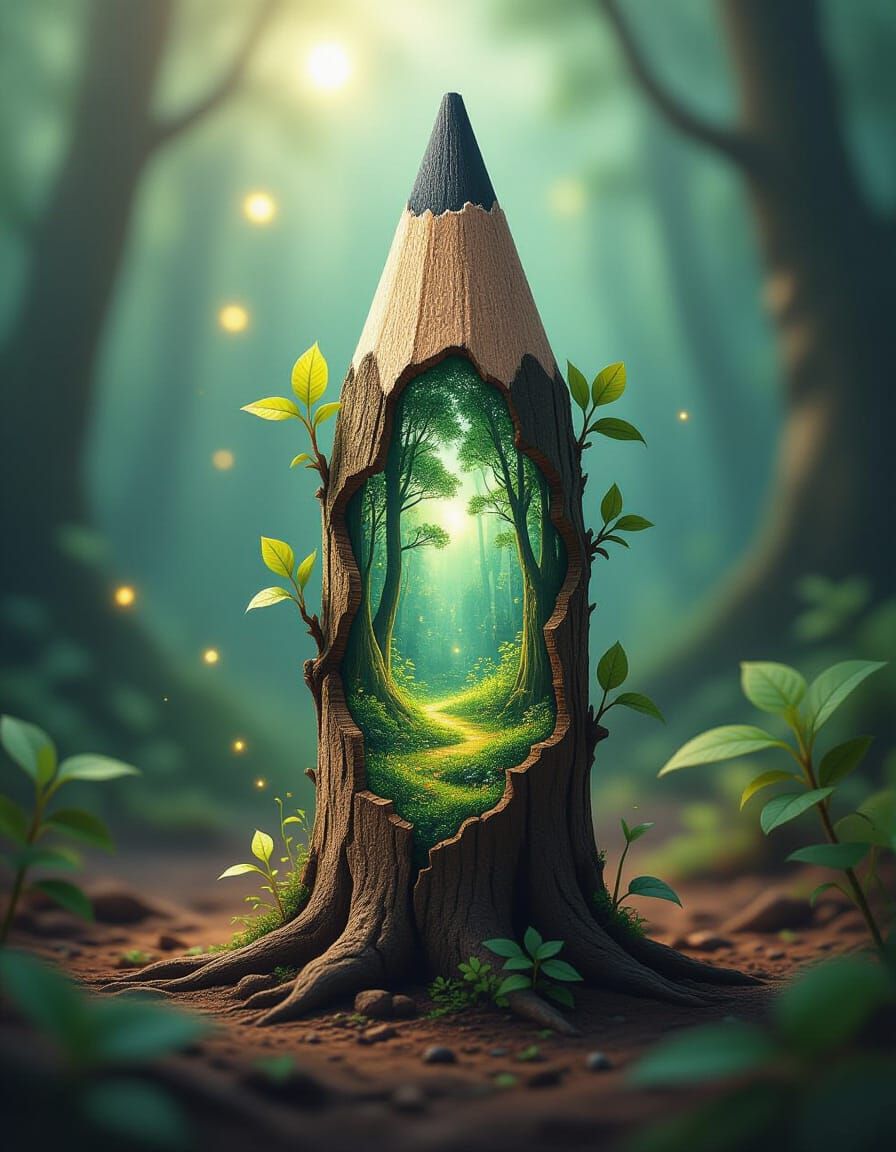 Pencil Forest Genesis  by @Freelance Author
