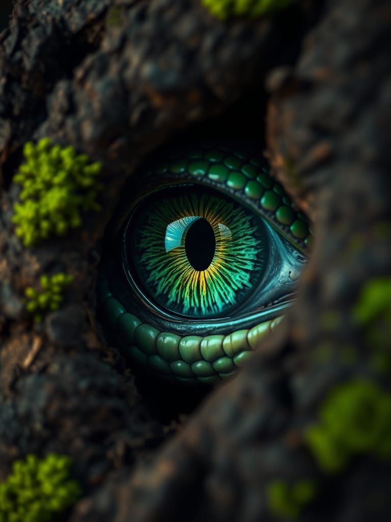 Mythical green eye  by @Neverland