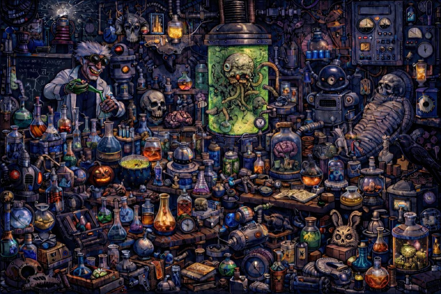 Find the zombie bunny - Where's Waldo style