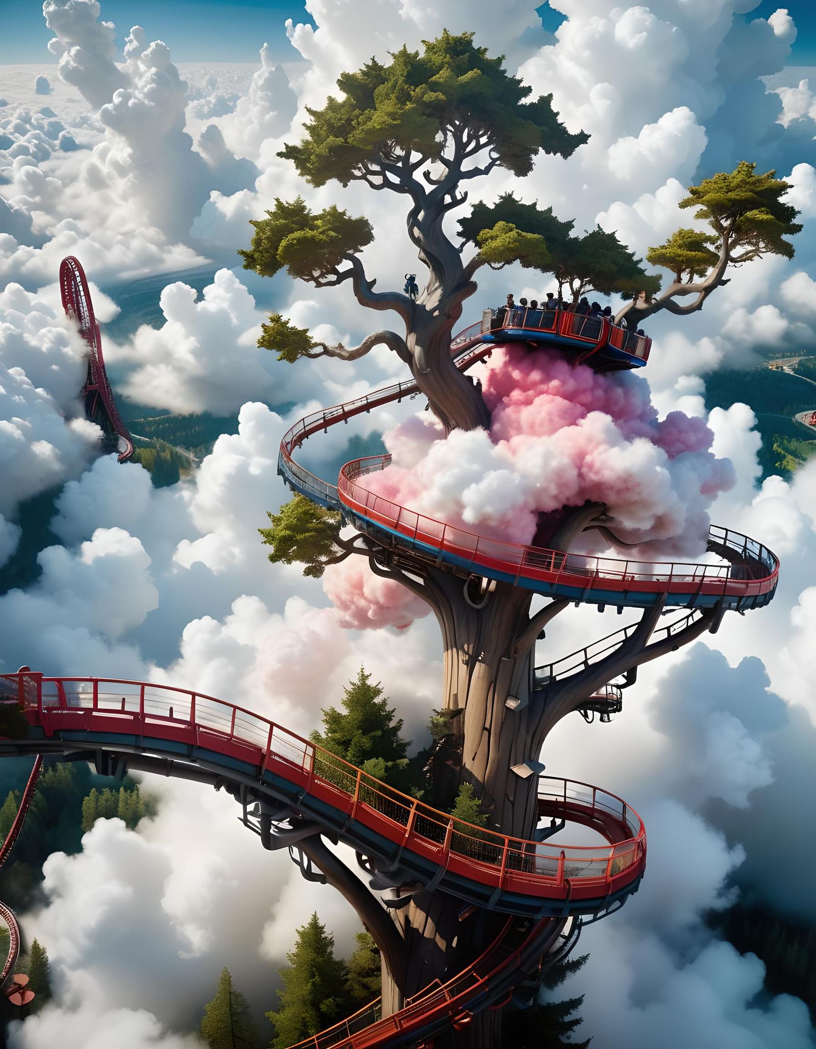 above the clouds  by @Krawuzzn