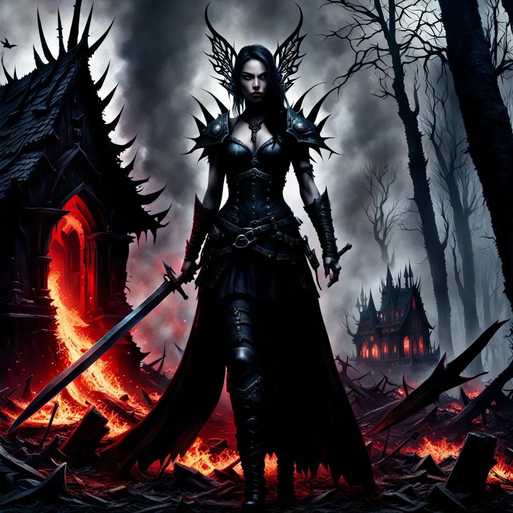 dark fairy warrior