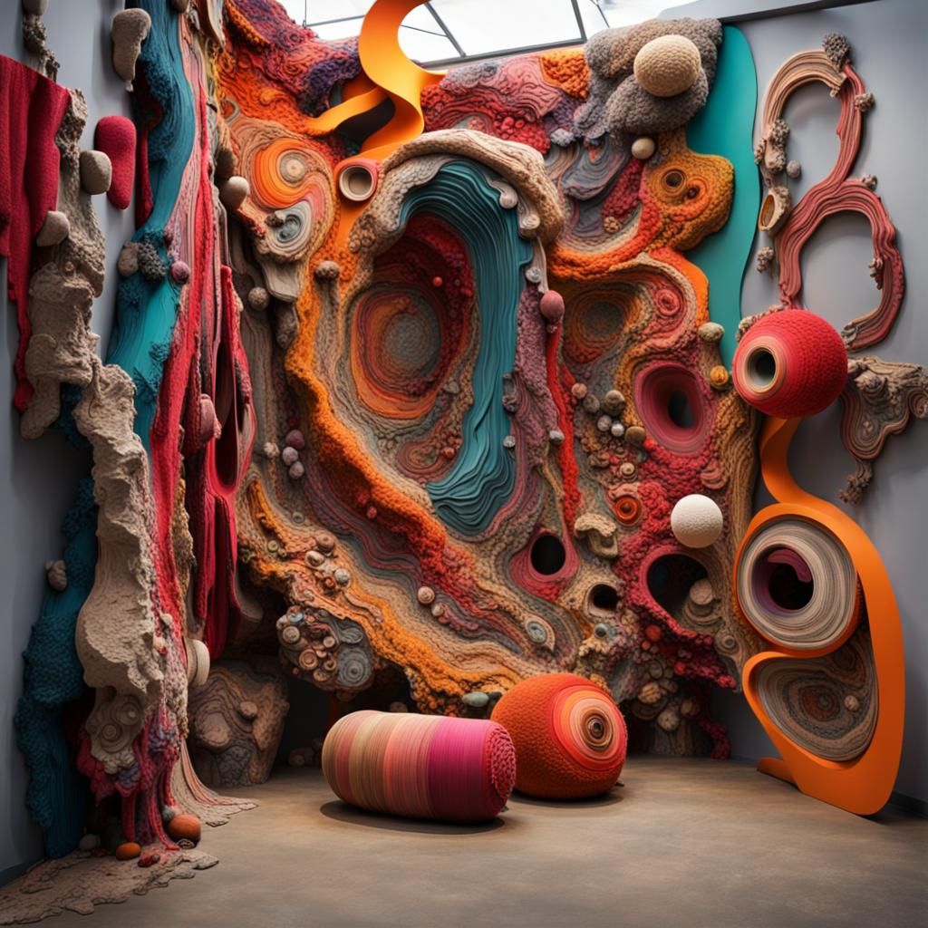 Texture play art installation MOMA   by @Phaedrus