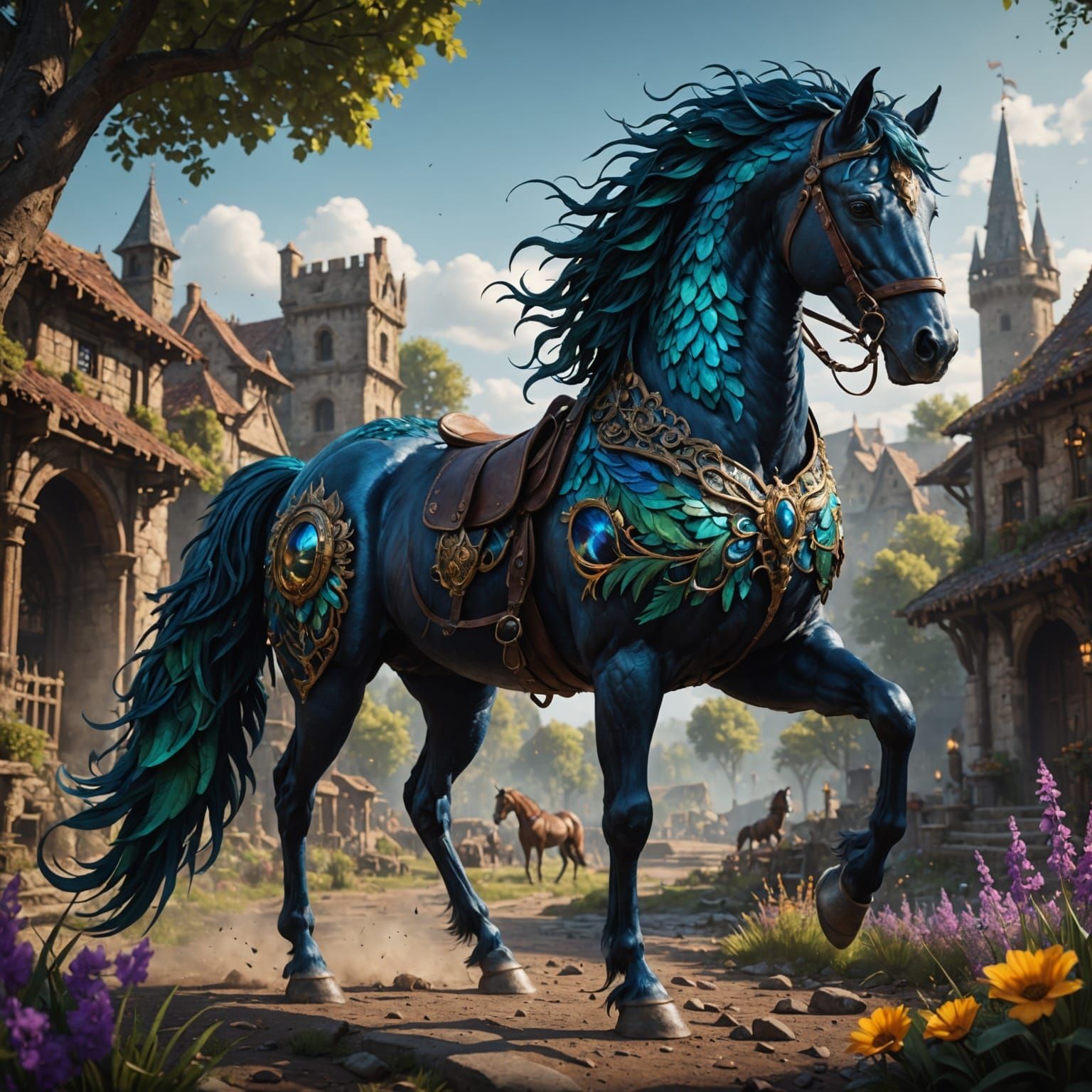 Horse of a different Color   by @Debi  