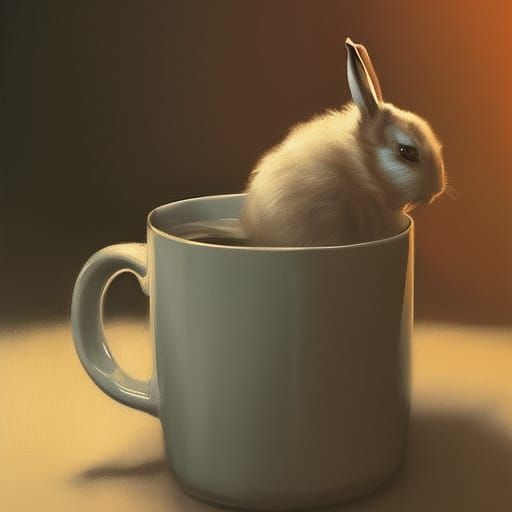 A bunny mug shot. - AI Generated Artwork - NightCafe Creator
