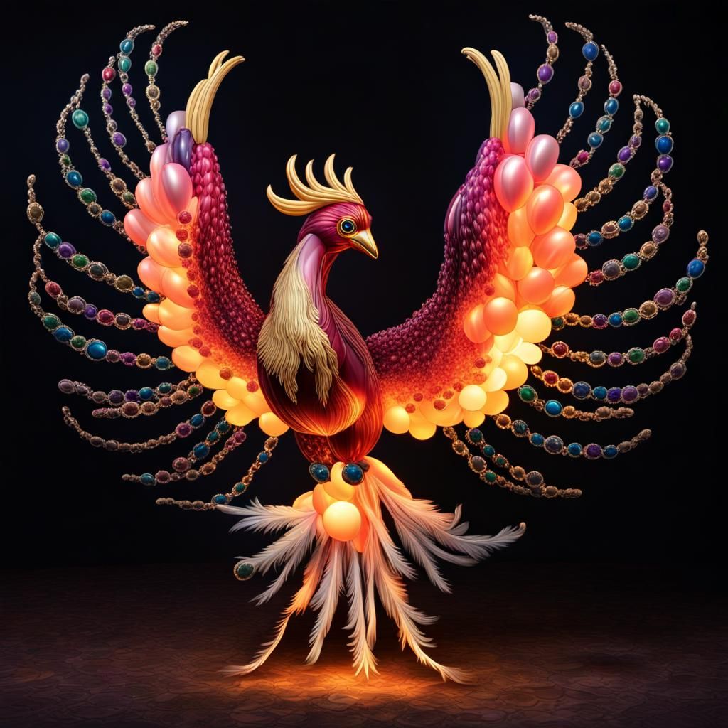 Balloon Phoenix AI Generated Artwork NightCafe Creator