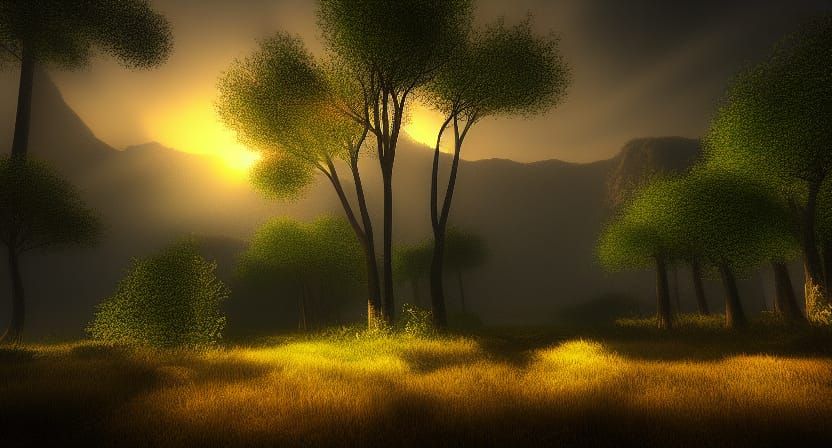 realistic lighting landscape