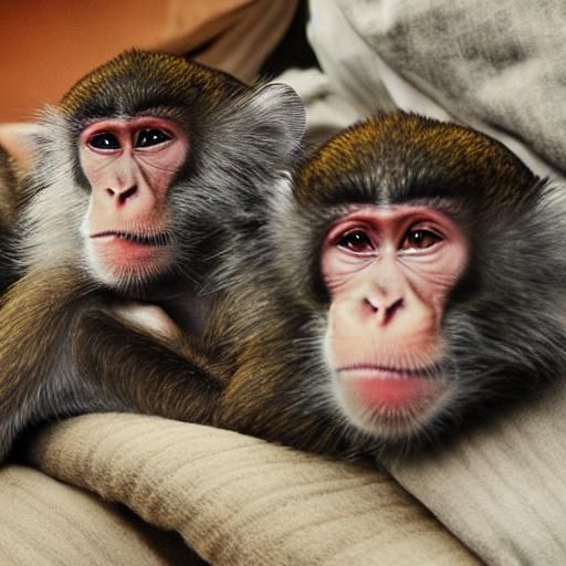 "monkeys on my pillow";