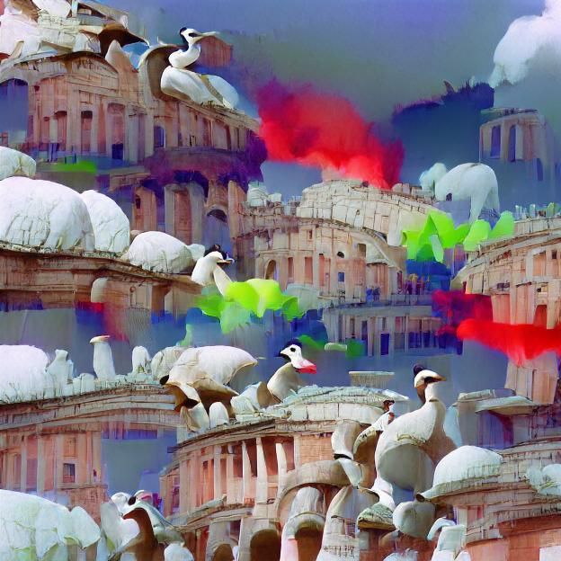 Geese didn't save Rome #film ambient occlusion colourful