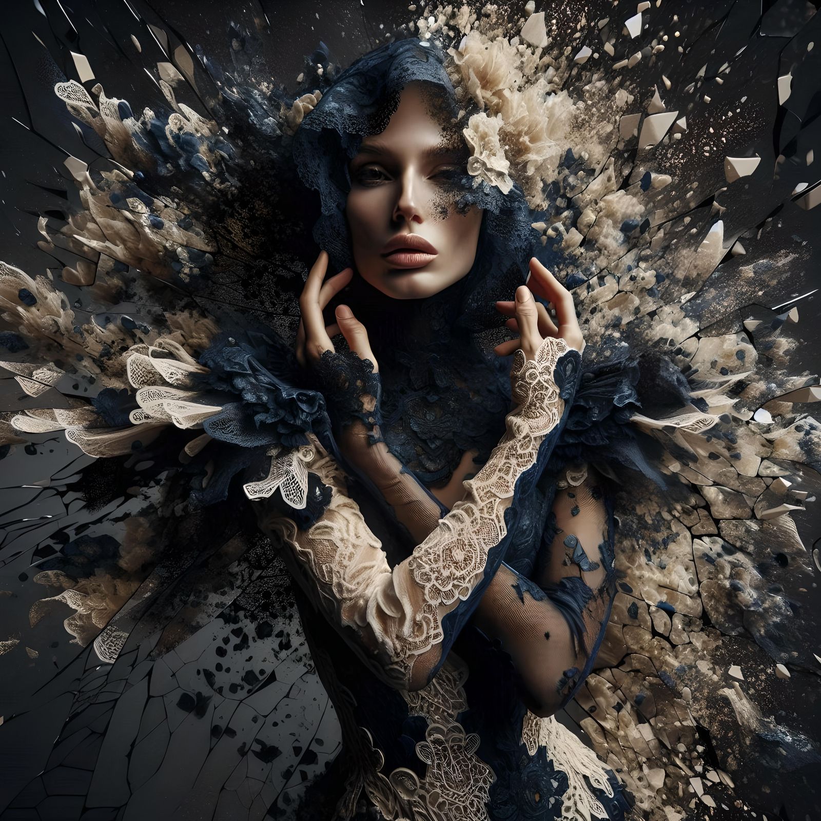 Sublime lace couture