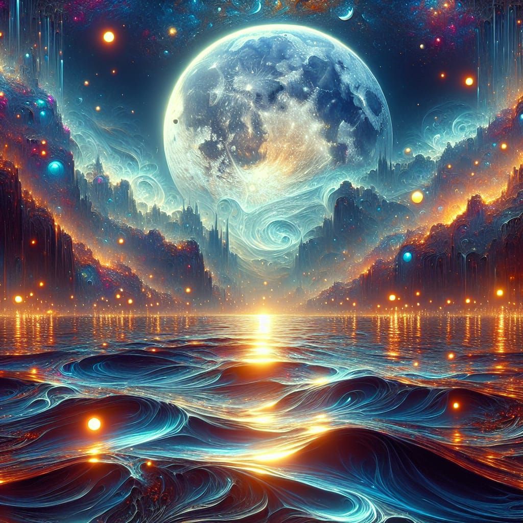 We used to swim the same moonlight waters Oceans away from t...
