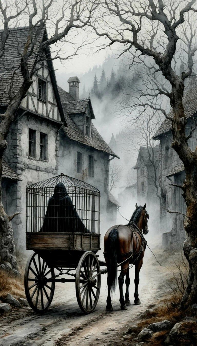 The prisoner in the cage