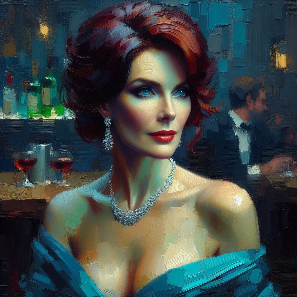 She was just about old enough to be that boy's lover.