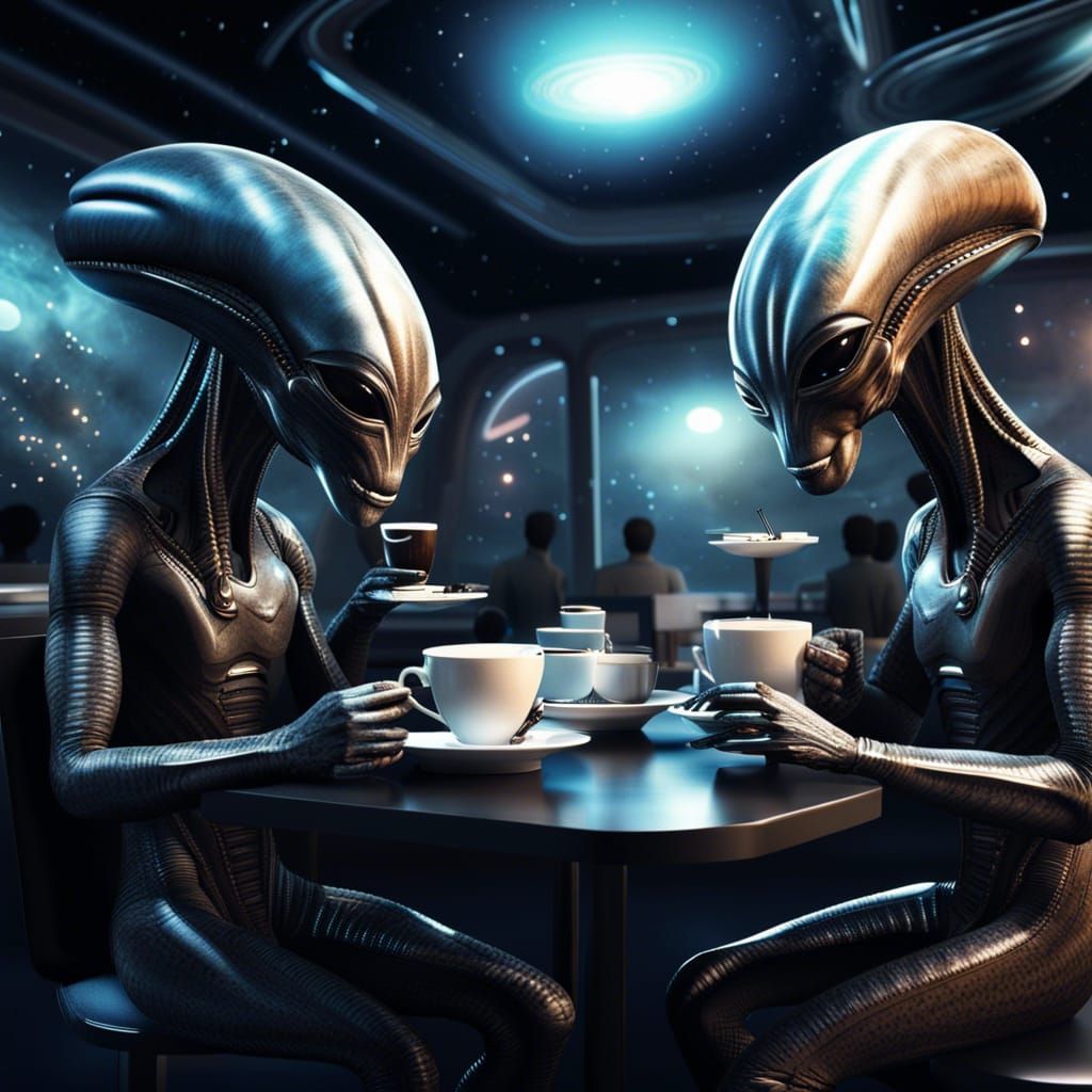 Coffee break  by @Alphamorphose