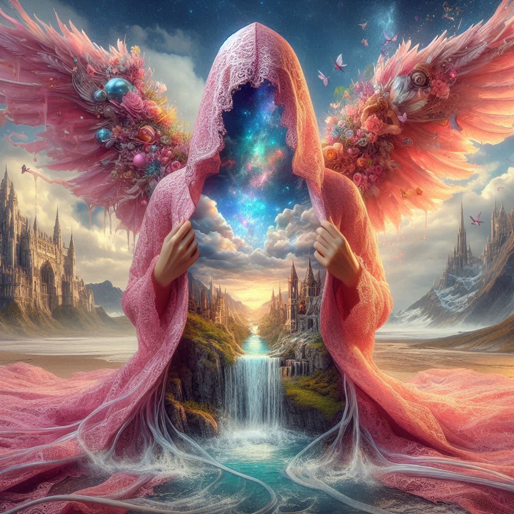 Pink lace fairy of the Celestial fantasy realm (2)