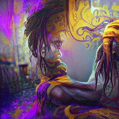 African Boy with dreads