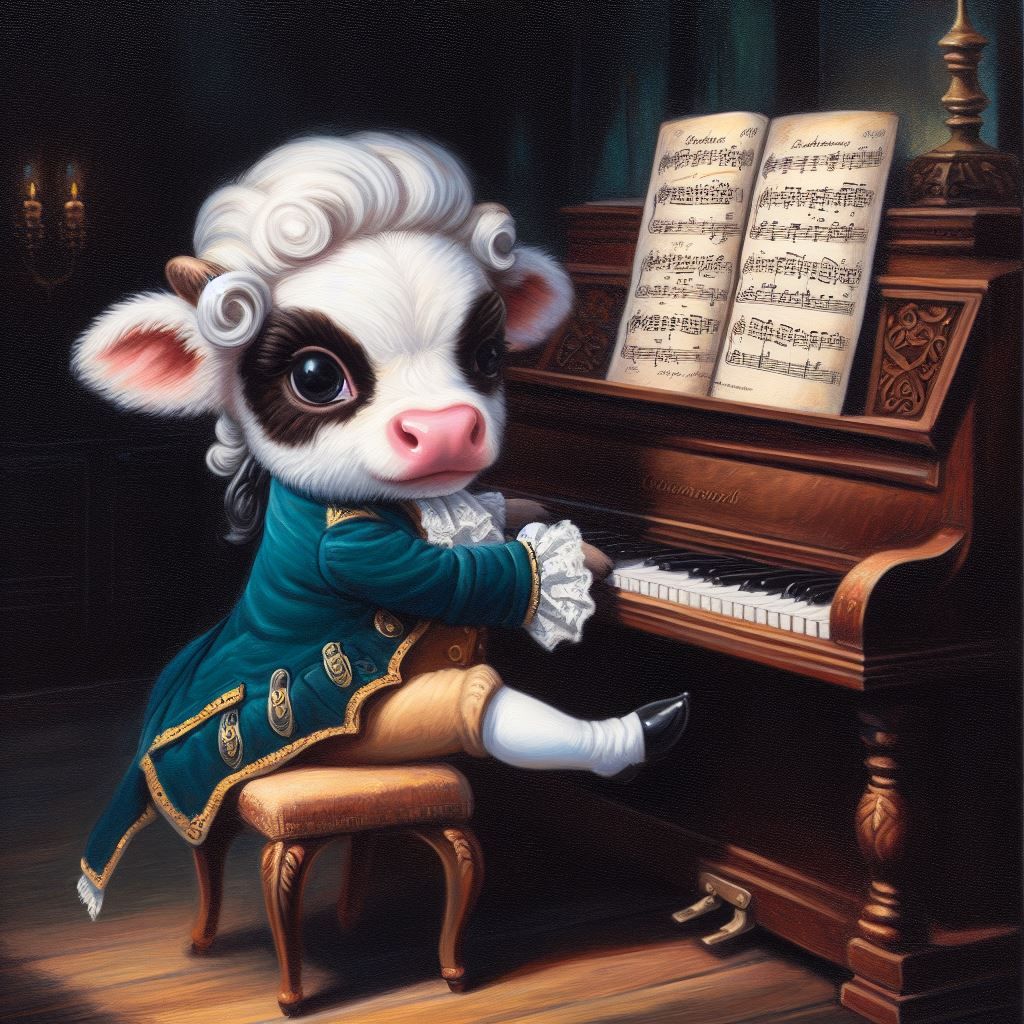 Wolfgang Amadeus Mooooozart  by @ewelina_b_mua