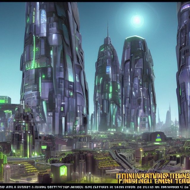 View of Foundation City on the planet Terminus - AI Generated Artwork ...